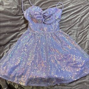Lucy in the Sky Lavender Sequin Dress